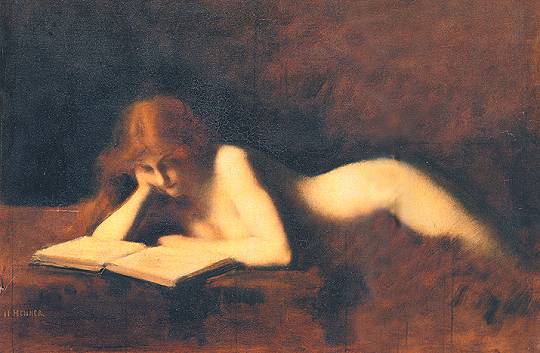Jean Jacques Henner - La liseuse Jean Jacques Henner - La liseuse